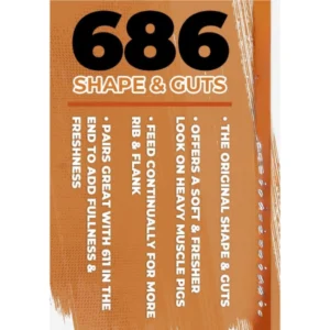 Book cover titled '686 Shape & Cuts' with a list of topics on hair shaping and cutting.