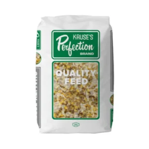 A packet of Krause's Perfection Quality Feed for birds.