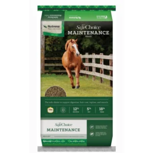 Bag of Southern States Maintenance horse feed with a horse on the front.